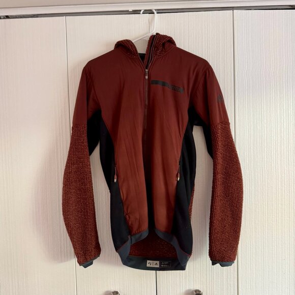 Adidas Terrex Climaheat Polartec Thermal Pro Mens Outdoor Hooded Jacket | Size S - Picture 1 of 14